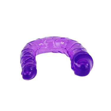 Dildo Doppio Realistico in Jelly Viola - Venature e Glande Marcati